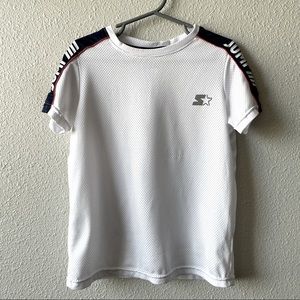 Starter Boys White “Jump” Short Sleeve Jersey Kids Sz 6